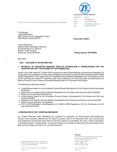 Thumbnail ZF Commercial Vehicle Control Systems India Quarterly Report 2025-q2