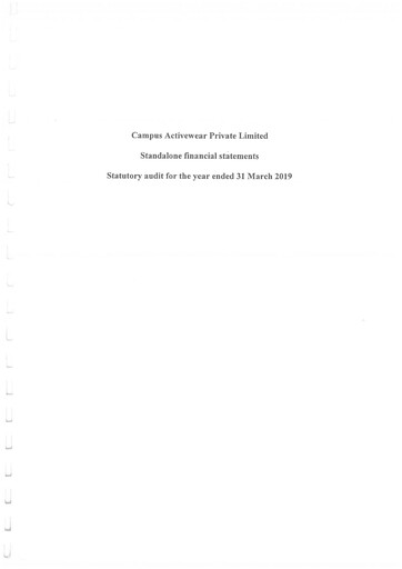 Thumbnail Campus Activewear Financial Statement fy2019