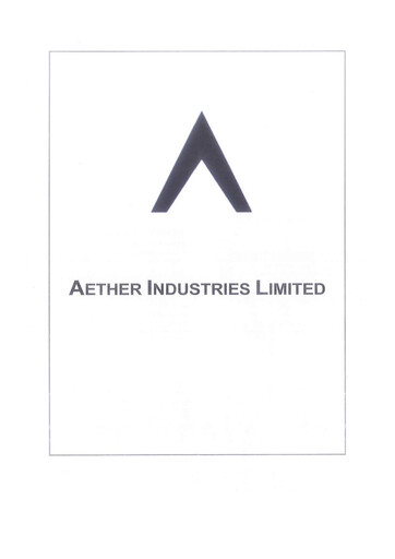 Thumbnail Aether Industries Annual Report 2019-2020