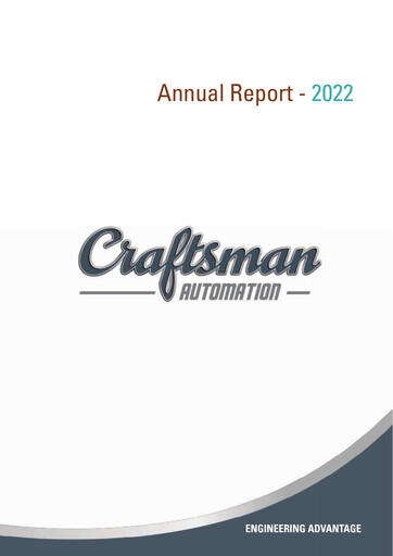 Thumbnail Craftsman Automation Annual Report 2021-2022