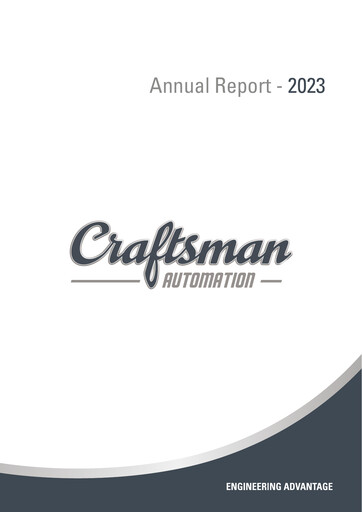 Thumbnail Craftsman Automation Annual Report 2023