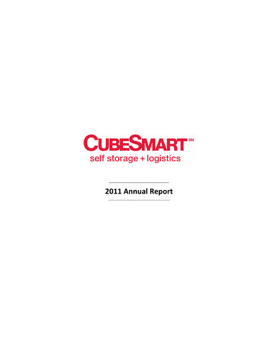 Thumbnail CubeSmart
 Annual Report 2011