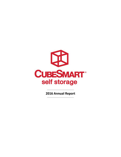 Thumbnail CubeSmart
 Annual Report 2016