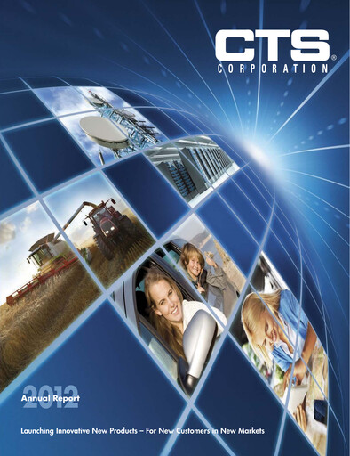 Thumbnail CTS Corporation Annual Report 2012