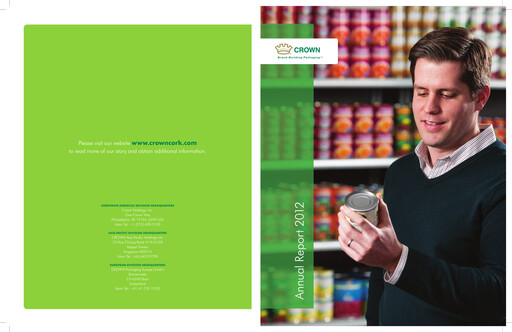 Thumbnail Crown Holdings
 Annual Report 2012