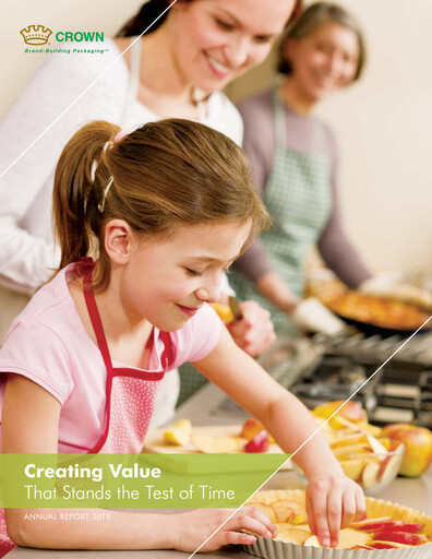 Thumbnail Crown Holdings
 Annual Report 2013