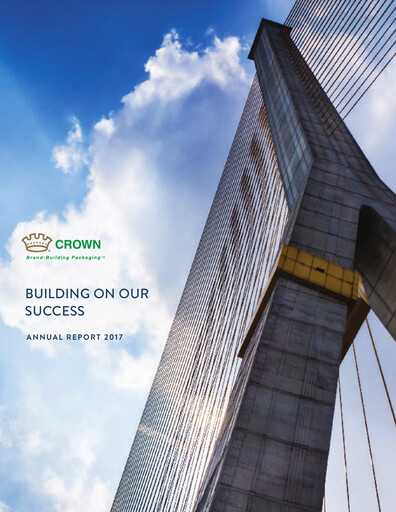 Thumbnail Crown Holdings
 Annual Report 2017