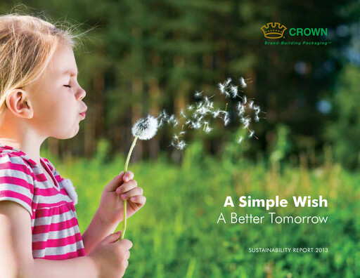 Thumbnail Crown Holdings
 Sustainability Report 2013