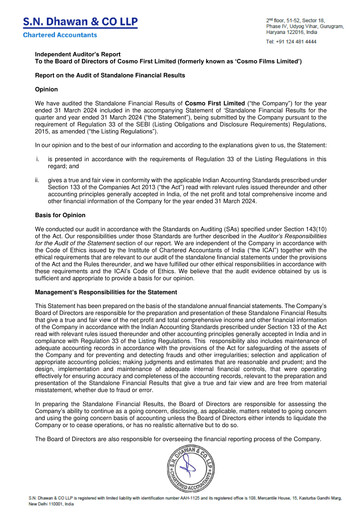 Thumbnail Cosmo First Quarterly Report 2023-q4
