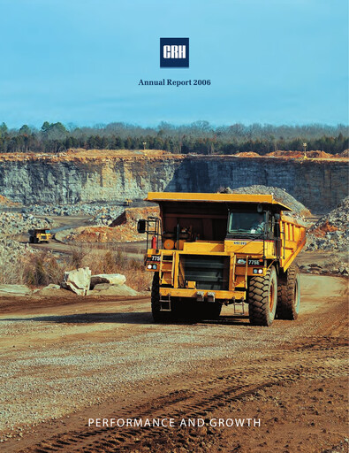 Thumbnail Cement Roadstone Holding
 Annual Report 2006