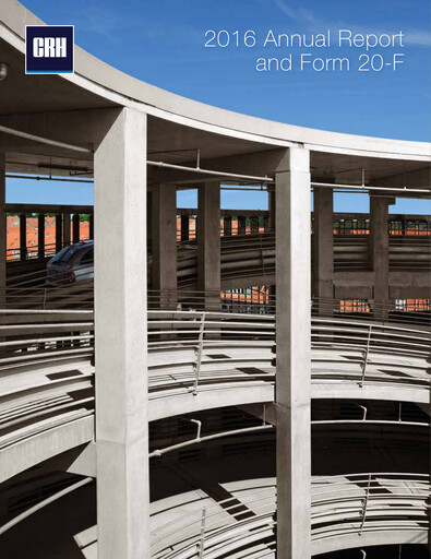 Thumbnail Cement Roadstone Holding
 Annual Report 2016