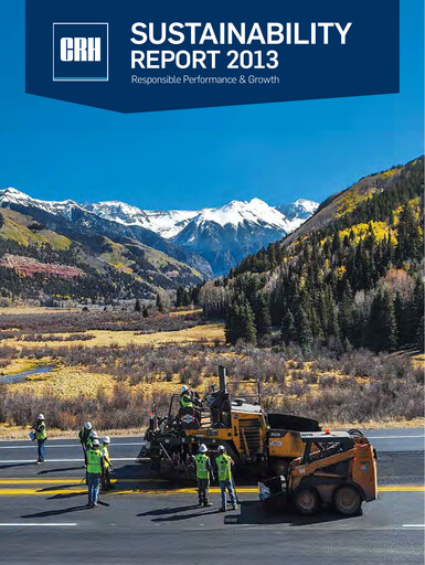 Thumbnail Cement Roadstone Holding
 Sustainability Report 2013