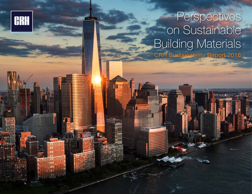 Vorschaubild Cement Roadstone Holding
 Nachhaltigkeitsbericht 2016