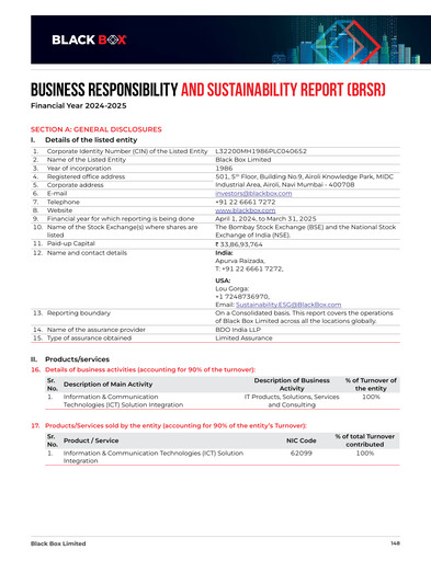 Thumbnail Black Box ESG Report 2024-2025