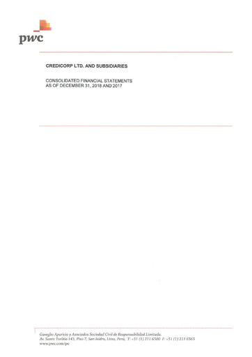 Miniature Credicorp Bilan financier 2018