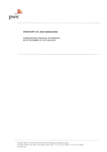 Miniature Credicorp Bilan financier 2019