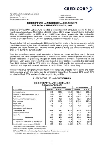 Thumbnail Credicorp Quarterly Report 2005-q2