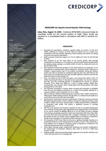 Thumbnail Credicorp Quarterly Report 2006-q2