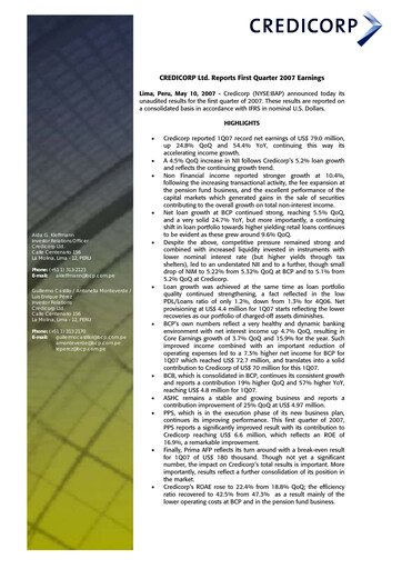 Thumbnail Credicorp Quarterly Report 2007-q1