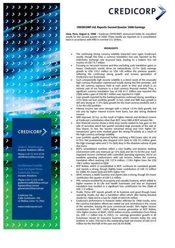 Thumbnail Credicorp Quarterly Report 2008-q2