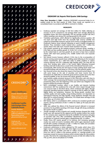 Thumbnail Credicorp Quarterly Report 2008-q3