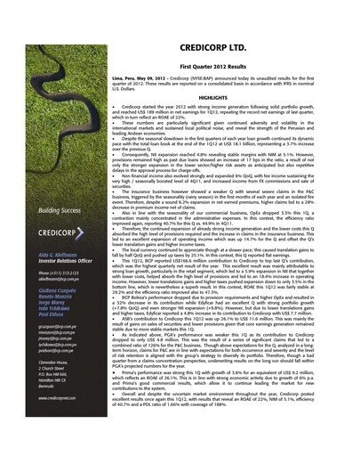 Thumbnail Credicorp Quarterly Report 2012-q1