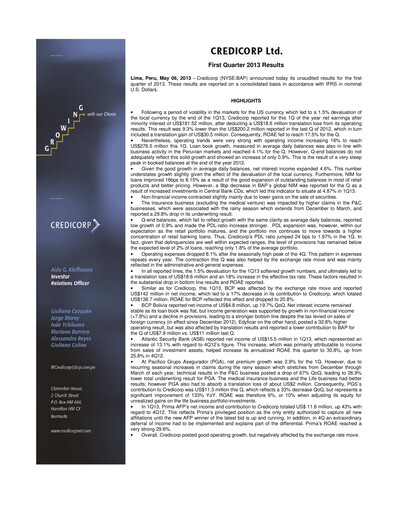 Thumbnail Credicorp Quarterly Report 2013-q1