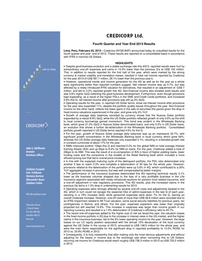 Thumbnail Credicorp Quarterly Report 2013-q4