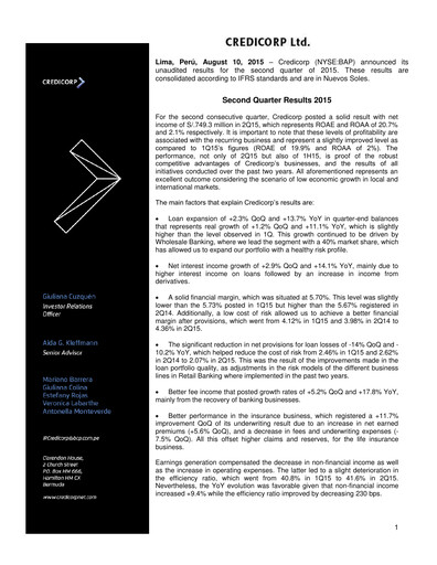 Thumbnail Credicorp Quarterly Report 2015-q2