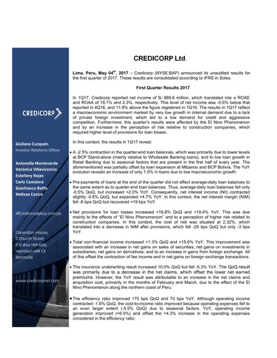 Thumbnail Credicorp Quarterly Report 2017-q1