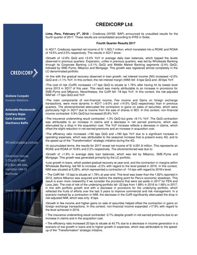 Thumbnail Credicorp Quarterly Report 2017-q4
