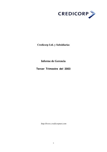 Thumbnail Credicorp Quarterly Report 2003-q3