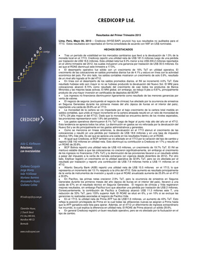 Thumbnail Credicorp Quarterly Report 2013-q1