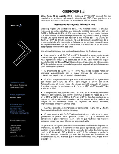 Thumbnail Credicorp Quarterly Report 2015-q2