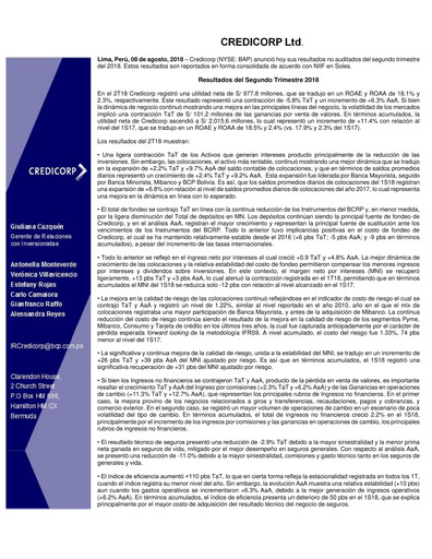 Thumbnail Credicorp Quarterly Report 2018-q2