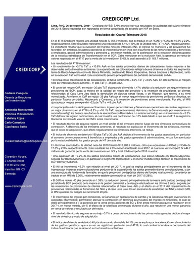 Thumbnail Credicorp Quarterly Report 2018-q4