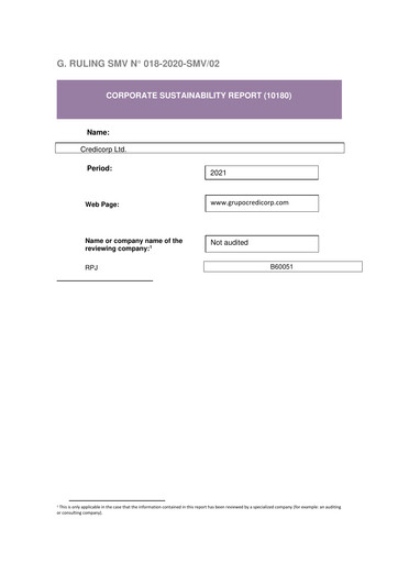 Thumbnail Credicorp Sustainability Report 2021