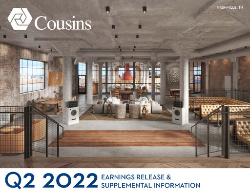 Thumbnail Cousins Properties
 Quarterly Report 2022-q2