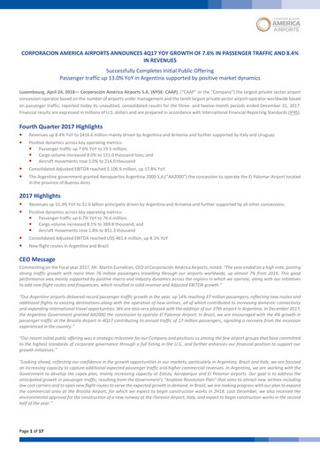 Vorschaubild Corporación América Airports Quartalsbericht 2017-q4