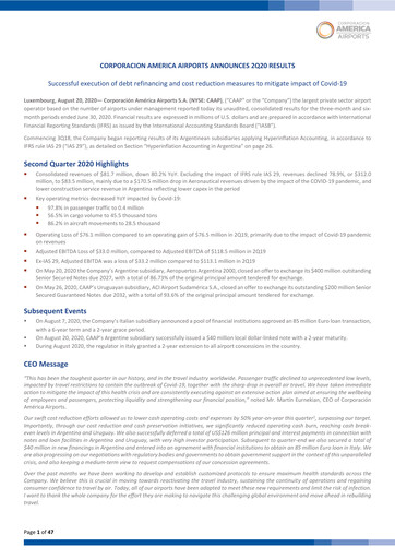 Vorschaubild Corporación América Airports Quartalsbericht 2020-q2
