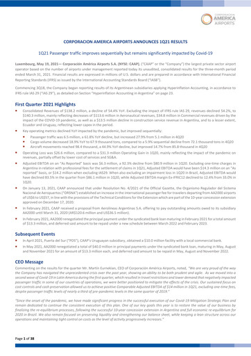 Vorschaubild Corporación América Airports Quartalsbericht 2021-q1