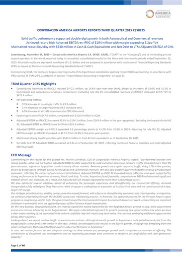 Vorschaubild Corporación América Airports Quartalsbericht 2025-q3
