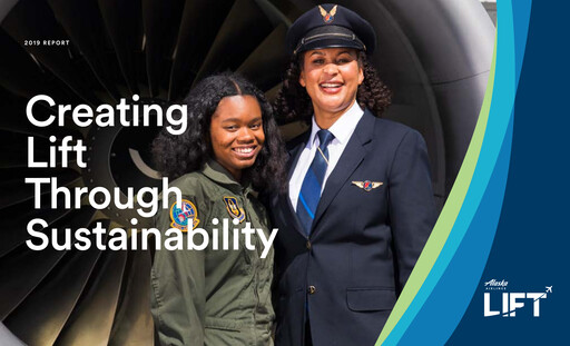 Thumbnail Alaska Airlines
 Sustainability Report 2019