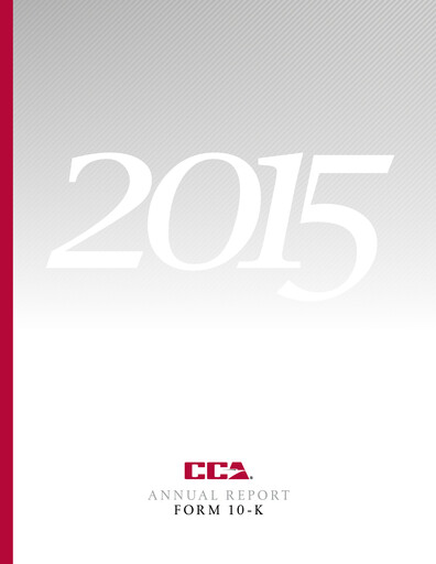 Thumbnail CoreCivic Annual Report 2015
