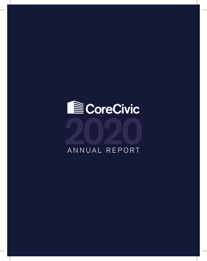 Thumbnail CoreCivic Annual Report 2020