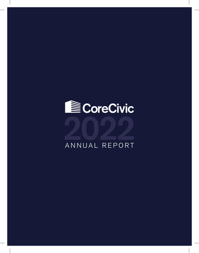 Thumbnail CoreCivic Annual Report 2022
