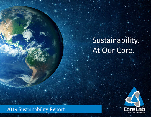 Thumbnail Core Laboratories
 Sustainability Report 2019
