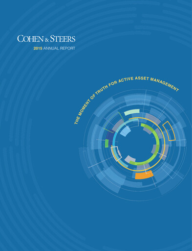 Thumbnail Cohen & Steers Annual Report 2015