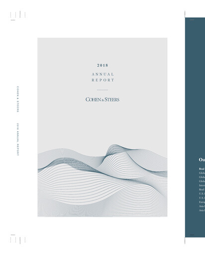 Thumbnail Cohen & Steers Annual Report 2018