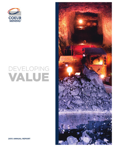 Thumbnail Coeur Mining
 Annual Report 2015